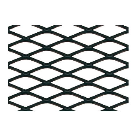 Racing Grill - Rombo medio 6x12 mm - 120x20 cm - Nero anodizzato (1/2)