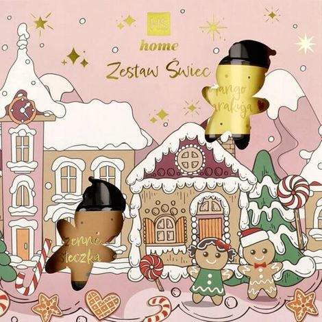 Set di candele di soia Hiskin 4x100ml, colore rosa (1/5)