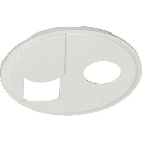 Legrand 068239 Weiße Abdeckblende von Legrand Céliane für RJ45-Telefonanschluss + TV-Anschluss