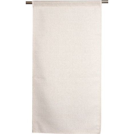 Paire de vitrages tamisant Lazaro ecru et dore l. 60 x H. 120 cm (1/4)