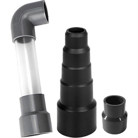 Kit d'adaptateur pour aspirateur eau et poussière permettant de déboucher et d'évacuer les conduites d'évacuation des systèmes de climatisation, adaptateur pour tuyau PVC DN25 1". (1/5)