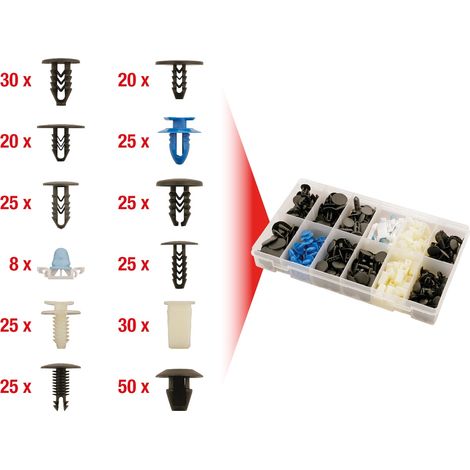 KS Tools Befestigungs-Clip-Satz für Fiat, 308-tlg
