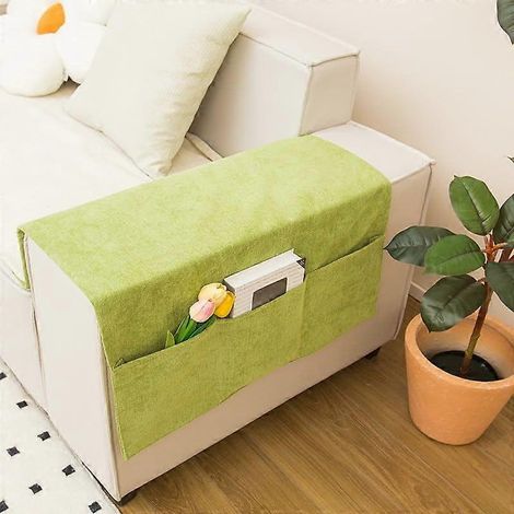 Housses d'accoudoirs de canapé en fibre de polyester, compatibles avec les accoudoirs de canapé, lavables, résistantes à l'usure et aux taches, faciles à installer, tissu doux. (1/5)