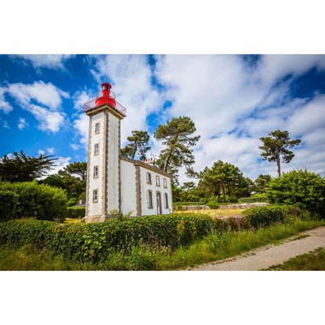Tableau sur toile port Manech 65x97 cm - Impression sur Toile Murale Décorative - Image imprimée en HD sur Toile - Toile sur Châssis en Bois FSC - Fabriqué en France (1/4)