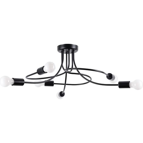 Chandelier LEVAR 6 black (1/5)