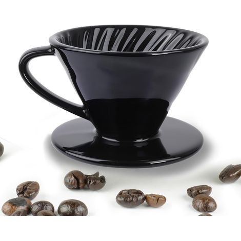 Coffee Filter Holder, Coffee Filter for Manual Coffee Preparation, Coffee Filter Size 4 for 2 to 4 Cups, Reusable Coffee Filter for Excellent Coffee Rich in Aromas (1/5)