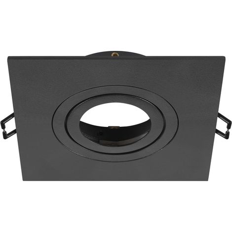Collerette spot encastré int NEW TRIA® 75 XL carré orientable noir - SLV - 1007635 (1/3)