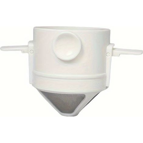 Zusammenklappbarer, tragbarer Handkaffeefilter, Kaffeefiltertrichter für Filterkaffee und Tee mit Edelstahlhalterung, ohne Filterpapier (1/5)