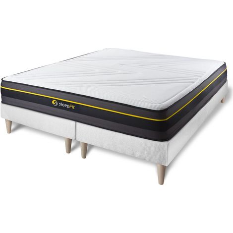 Matratzen- und Lattenrost-Set 2x80x200 cm - Active