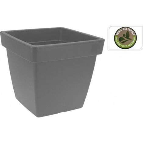 GreenGarden® Pflanzkübel Pflanztopf Blumentopf 39 x 39cm Höhe 35cm hellgrau"-"179093129