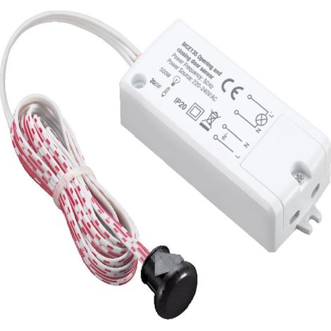 Maclean MCE 135 Sensore di Movimento a Infrarossi per Porte Rileva il Movimento della porta Accensione automatico della Luce