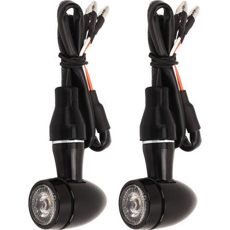 Clignotants Moto 1 Paire Ultra-Lumineux Économes Feux Stop Multifonctions Remplacement Suzuki 3 Fils Lumière Jaune Blanche (1/5)