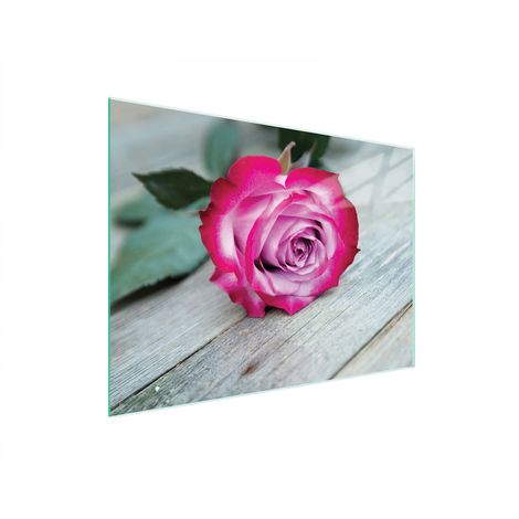 Glasschneidebrett 40x30 Rose (1/5)