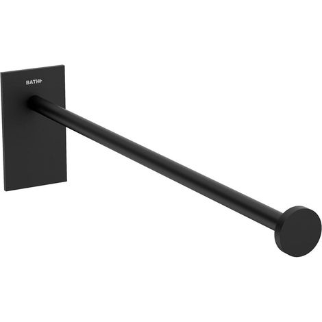 COSMIC Single Arm Towel Rail, 30cm, Self-adhesive, Black, Stick Collection (1/5)