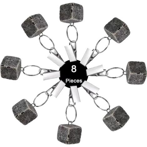 poids de nappe (45 g) en marbre naturel, supports de nappe résistants au vent avec pince métallique, poids de nappe carrés pour autres espaces extérieurs (1/5)