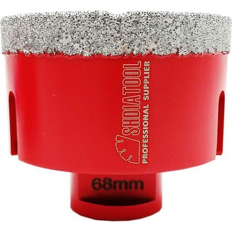 GENERIC-Ineasicer Forets Diamant 68mm Trépans de Forage avec Filetage M14 pour Perçage à sec en Porcelaine Carrelage Granit Marbre (1/5)