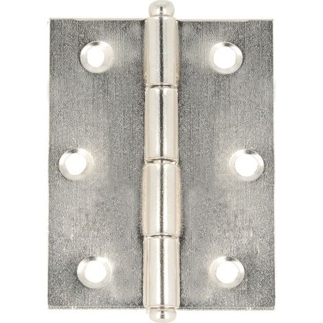 Cerniere pomoli sferici in ferro nichelato 30x30 mm 2 pz