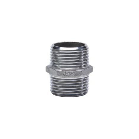 ES Doppelnippel Edelstahl V4A (AISI 316), AG/AG, Typ 280, 1 1/2 Zoll (1/4)