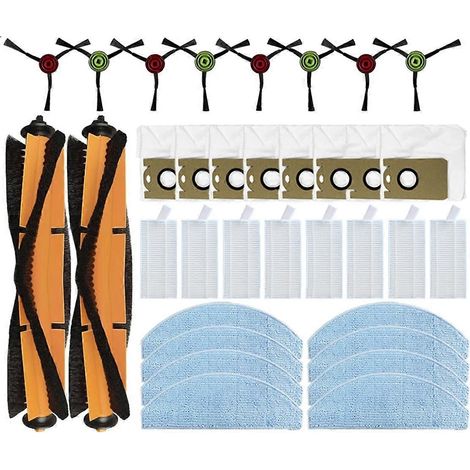 Pour robot Lydsto G2 / G2D : brosse latérale principale, filtre HEPA et lingette de nettoyage (34 pièces) (1/5)
