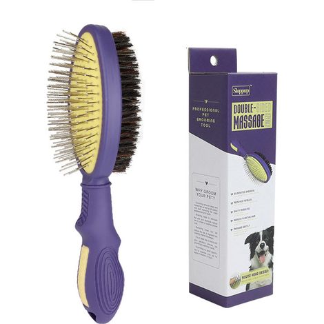 Peigne pour chats et chiens, brosse démêlante, peigne à aiguilles pour poils d'oursons, brosse démêlante pour poils de panda, brosse pour poils de chien. (1/5)
