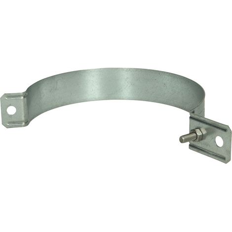 Collier pour descentes de gouttière diamètre 120 mm St/tZn avec alésage diamètre 11 mm