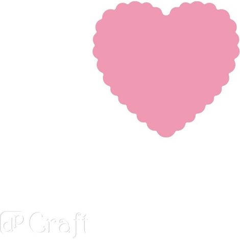 Volante decorativo en forma de corazón perforado de 2,5 cm