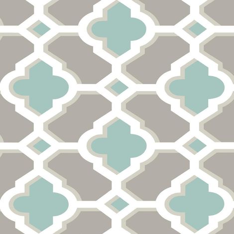 A Street Prints Paste The Wall Wallpaper Quatrefoil Geometric Retro Fine Decor (1/2)