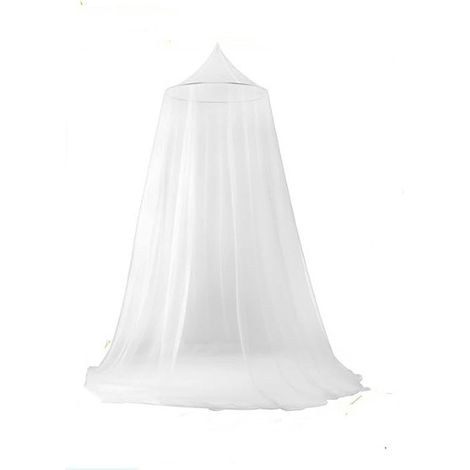 Moustiquaire Ciels pour Lit Simple King Size Ou Double 60X250X1200cm Blanc (1/5)