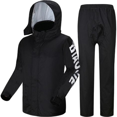 Imperméable unisexe couvrant tout le corps, idéal pour l'été et la moto. Combinaison imperméable et pantalon de pluie. (1/5)