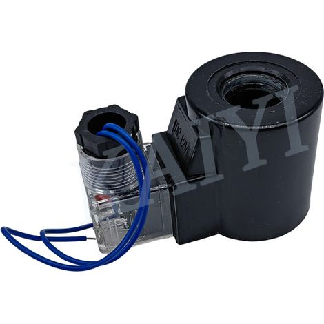 Pièces pour excavatrice : Bobine d’électrovanne, diamètre intérieur 20 mm, hauteur 52 mm, trois voies carrées, 220 V CA, 24 V CC (1/5)