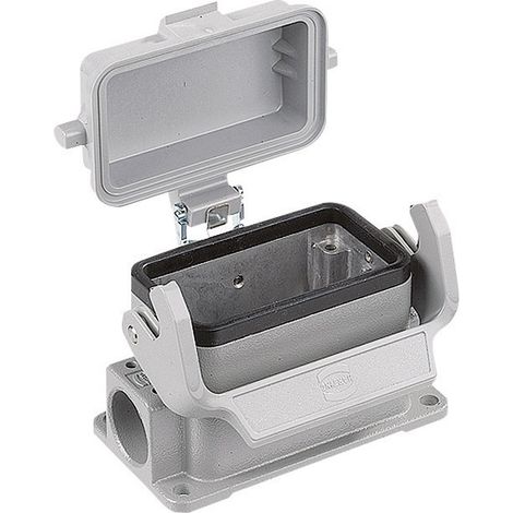 [NEUWERTIG] B-Ware Harting Han10 B Asg2 Lb K 16 09 30 010 1296 Sockelgehäuse 2 Kabelausgänge