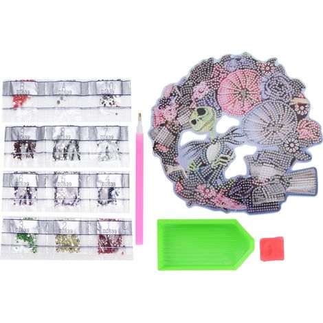Kit DIY 5D Diamants Peinture Rhinestone pour Décoration Murale Maison, Loisir Créatif Relaxant, Ornement Fait Main Solide (DZ639) (1/5)