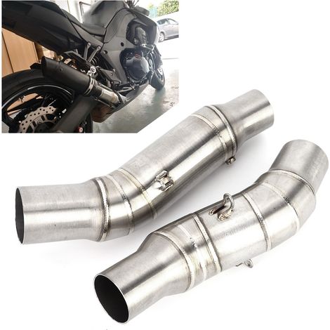 Tube intermédiaire d'échappement en acier inoxydable pour moto Kawasaki Z1000 2010-2016 (1/5)