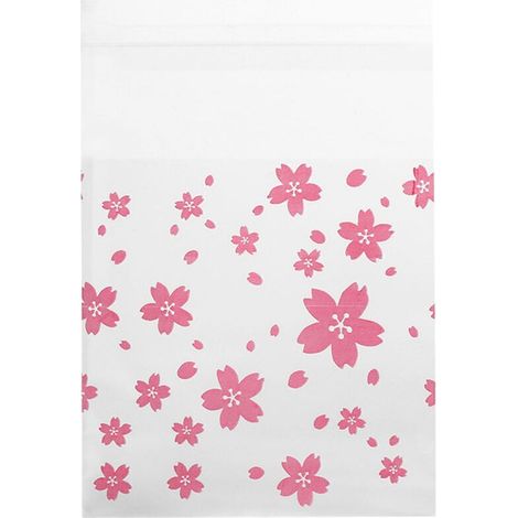 100 Pcs Sacs à Bonbons Petits Sachets Biscuits Sac Fleur Modèles Pâtisserie Sacs en Plastique pour le Mariage Cadeau de Fête d'Anniversaire(77CM) (1/4)