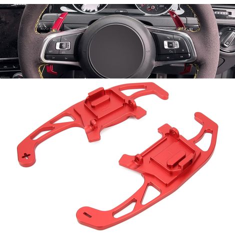 Palette di cambio in lega di alluminio estese per Volkswagen Sagitar GLI 2016‑2019 Rosse (1/5)