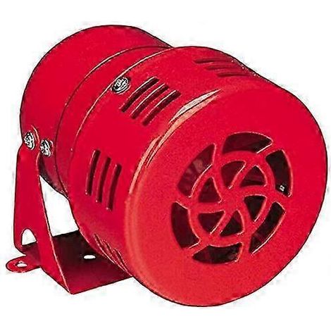 Sirena de alarma con bocina potente, cableada, de 220 V CA, para exteriores, sistema de seguridad para el hogar, resistente al fuego, para interiores y exteriores. (1/5)