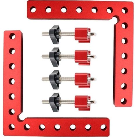 Équerre de serrage en L, angle de positionnement de 90° - outil de serrage pour menuisier (140 mm x 140 mm) (1/5)