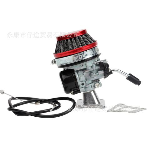 Mini Motorbike Accessories 37 50 80CC Two-Stroke Carburetor Air Filter Cable Intake Manifold Assembly (1/5)