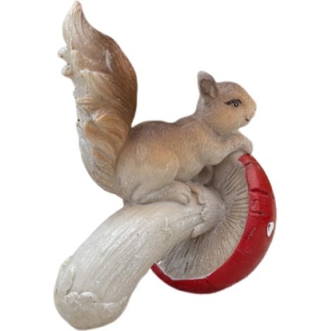 Wetterfeste Kleine Gartenfigur mit Pilzmotiv