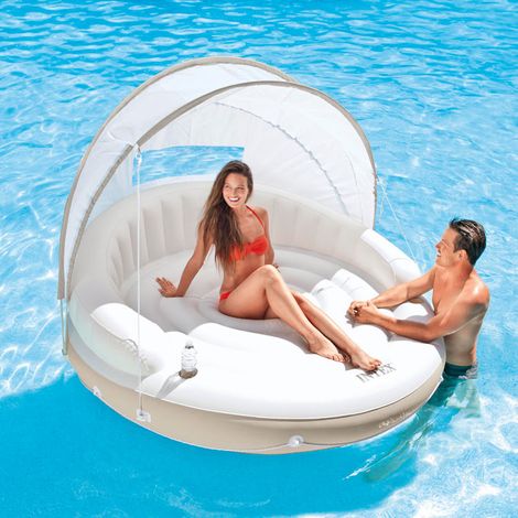 Intex 58292EU Isla Canopy hinchable blanco beige 199x150 cm (1/5)