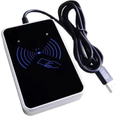 Connectique - alim,Lecteur de carte magnétique intelligent pour système de contrle d'accès,port USB,proximité - 125Khz[D782]