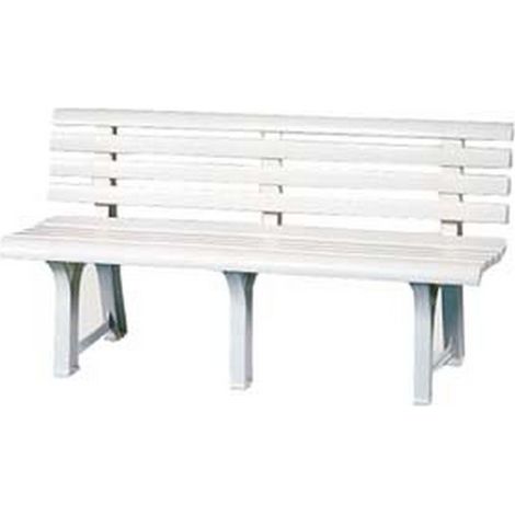 1PZ PANCHINA DA GIARDINO "ORCHIDEA" BIANCA - cm.49x145x74h. - peso kg.9,5