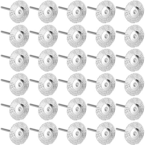 30-teiliges Brokkoli-Set, komplettes Draht- und Messingpolierset für Dremel-Rotationswerkzeuge (1/4)
