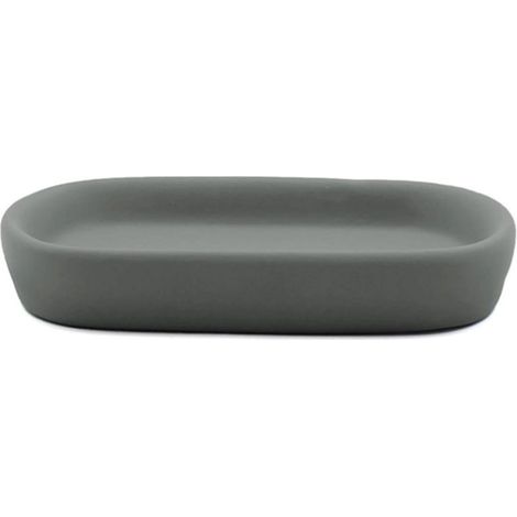 Porte-Savon en Céramique "Ceralia" 13cm Anthracite (1/2)