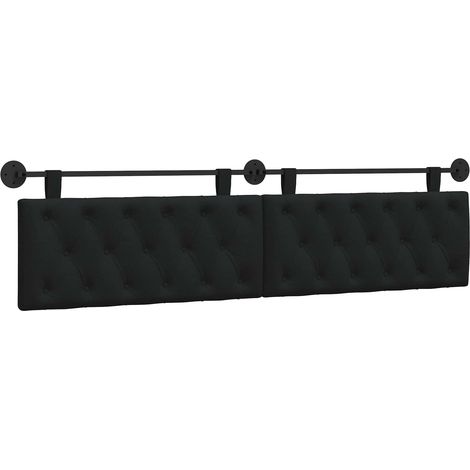 Maison Exclusive - Hängendes Kopfteil Schwarz Stoff (1/5)