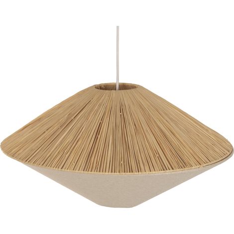 Lampara Techo Rafia Poliester 58X58X115 Natural (1/5)