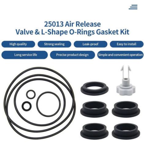 25013 Kit de joints toriques avec valve de libération d'air Pièce de rechange pour pompe à filtre à sable pour Intex (1/5)