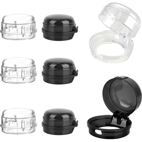 8pcs Couvercles de sécurité pour boutons de cuisinière - Protection enfant Résistants à haute température - Cuisinière à gaz et four (1/4)