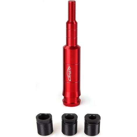 Auto-Tuningteile, Schaltknaufverlängerung, Aluminium-Schalthebelverlängerung M10x1,5 - Rot (1/4)