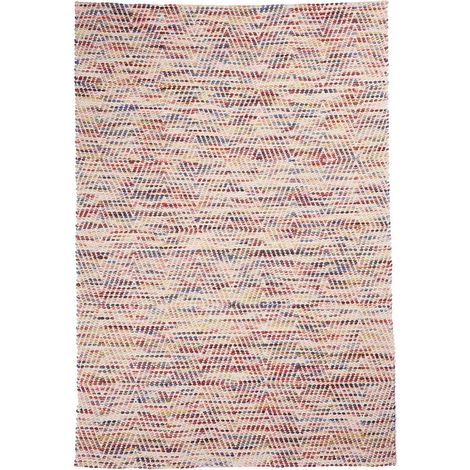 Tapis kilim fait à la main en laine 120x170 multicolore rectangle (1/5)